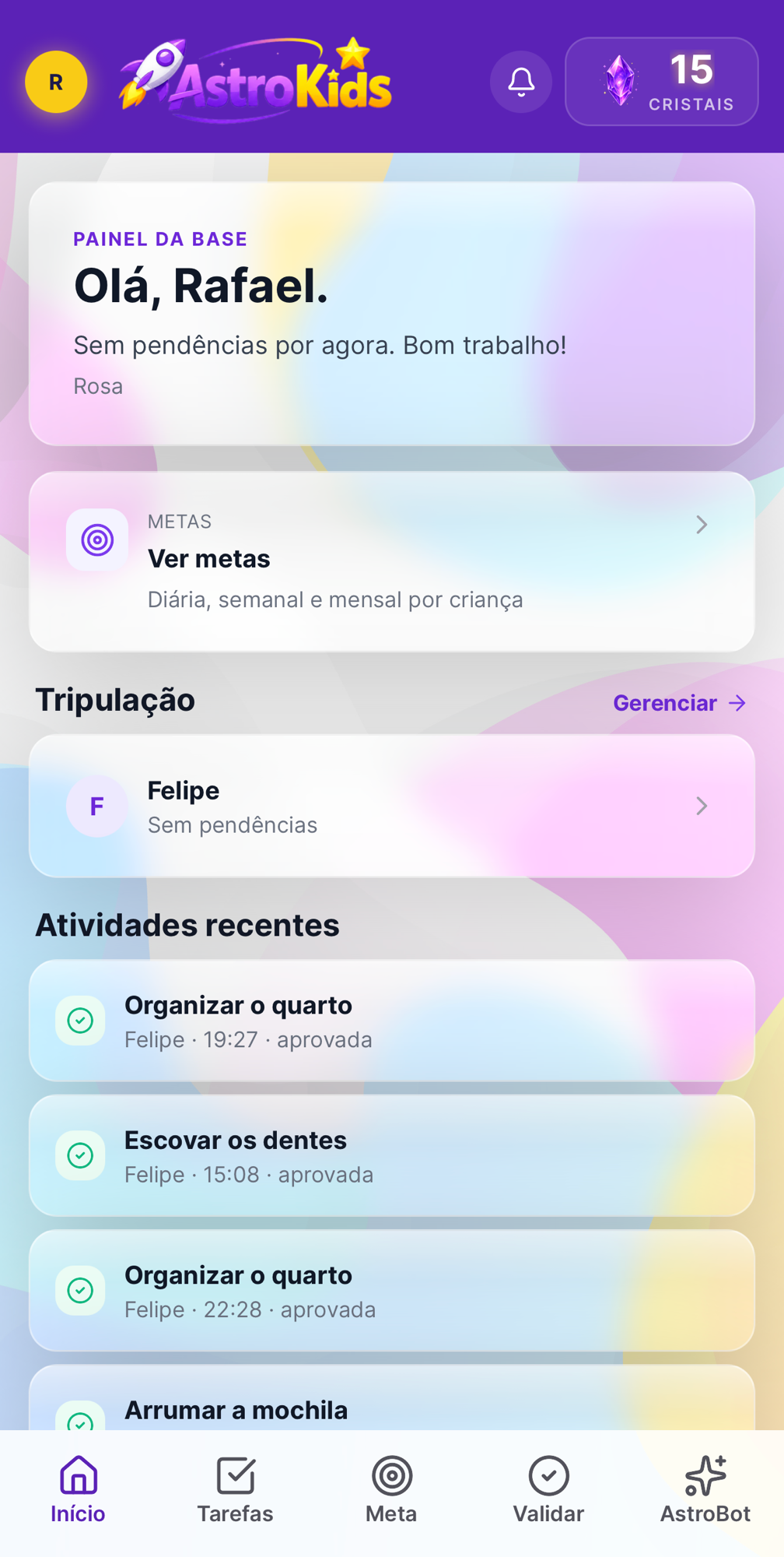 Monta a tripulação